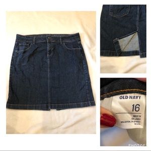 OLD NAVY 16 Denim Skirt